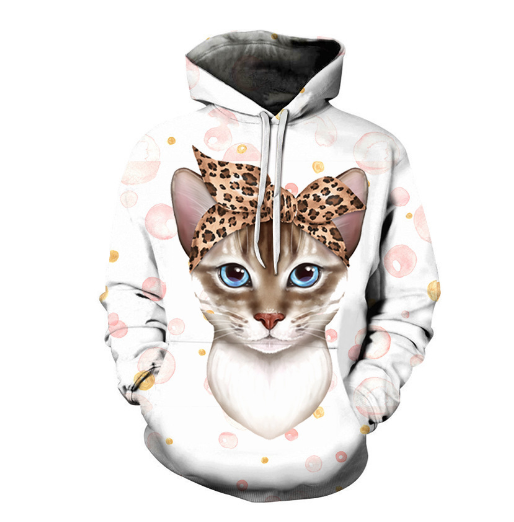 Men's Printed Casual Hooded Fashion Sweater