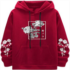 Rose Print Casual Sweatshirt | Streetwear