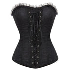 Lace Fabric Double Adjustable Bodysuit