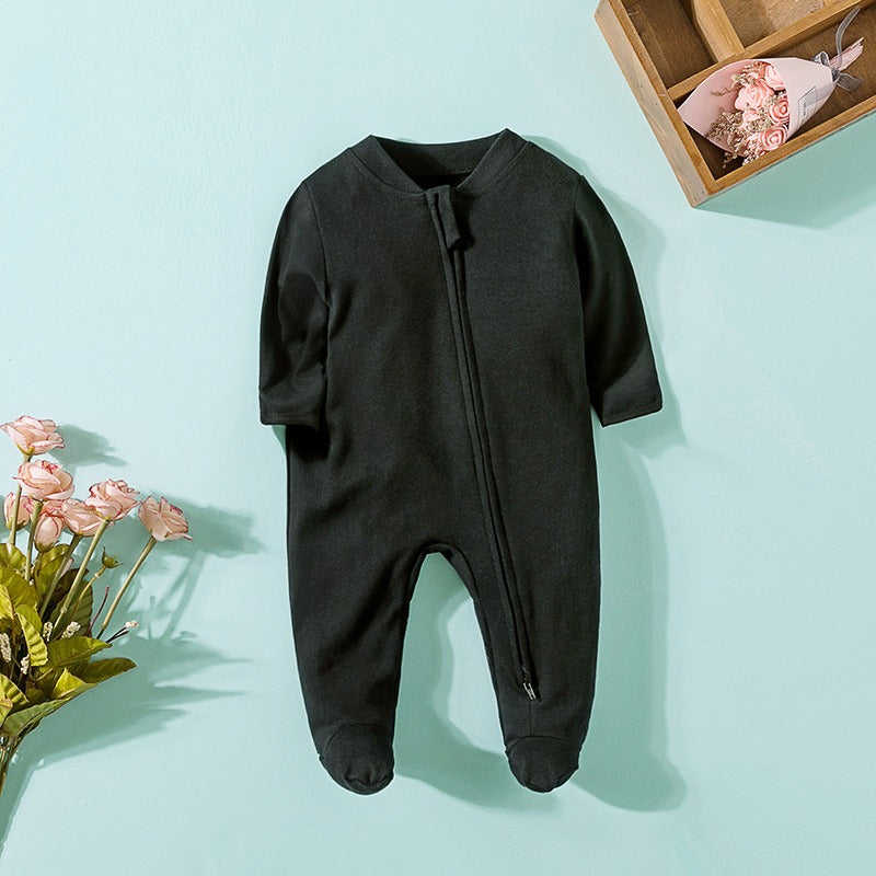 Baby Long Sleeve Zipper Bodysuit Creeper