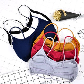 Summer Women's Cotton No Steel Ring Bra Tube Top