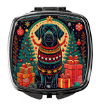 Black Labrador Retriever Christmas Compact Mirror