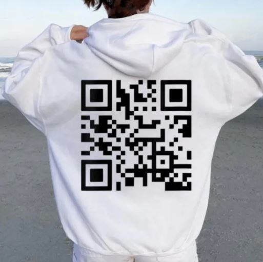 QR code hoodie | Streetwear
