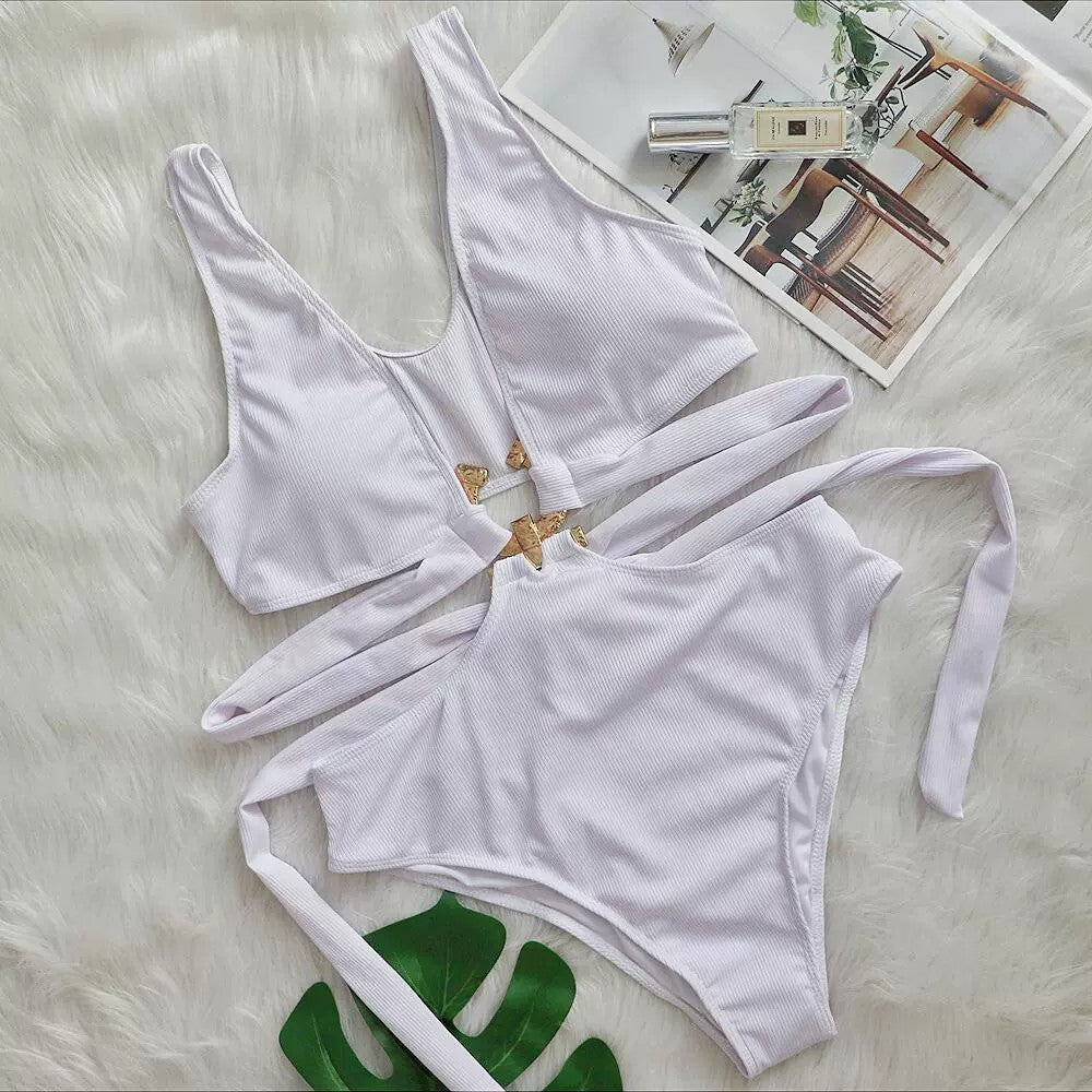 2022 TikTok Trendy High-Waisted Bikini Swimsuit