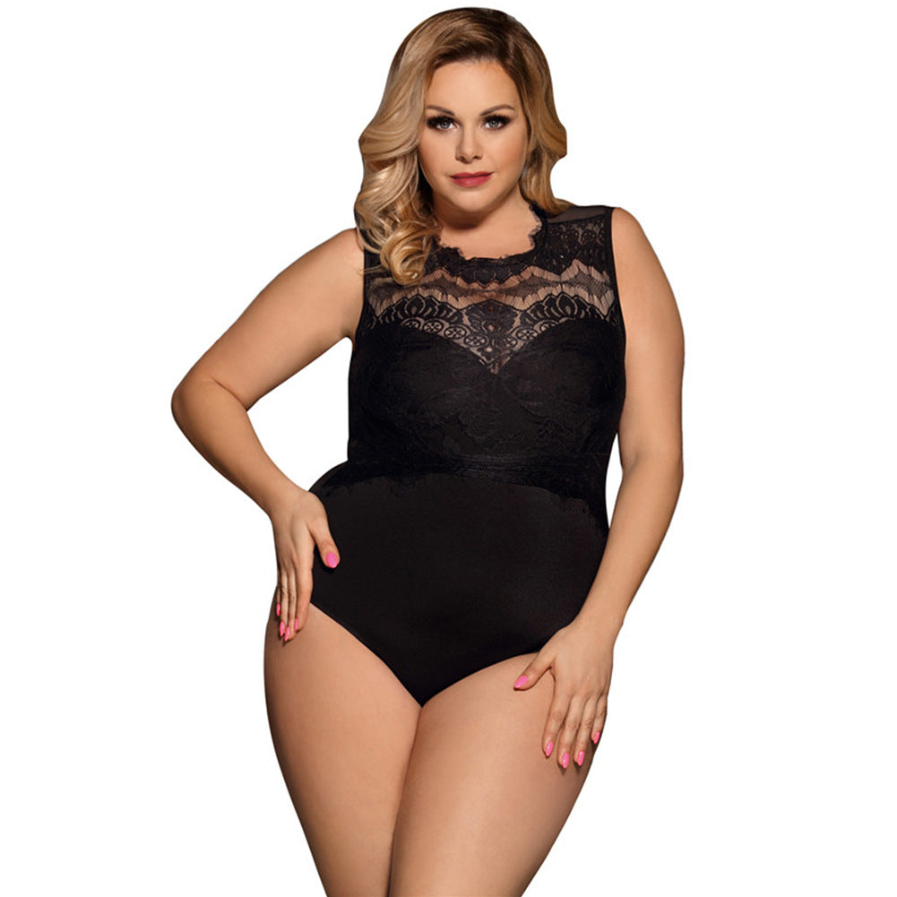 Plus Size Lingerie Bodysuit for Outer Wear