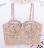 Beaded Shaping Corset Tube Top