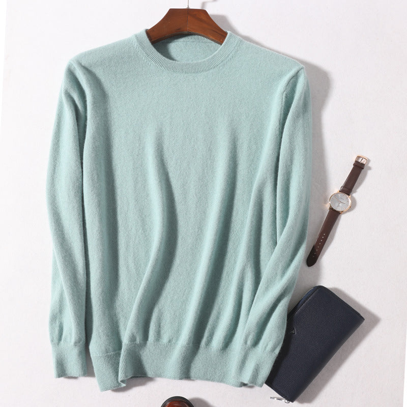Men's Plus Size Slimming Casual Round Neck Sweater