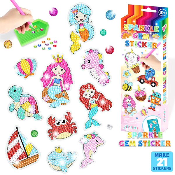 Christmas Diamond Painting Keychain 5D DIY Hanging Art Kits Ornaments for Kids Christmas Crafts Family Decor | Accessory