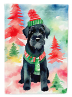 Schnauzer Christmas Garden Flag