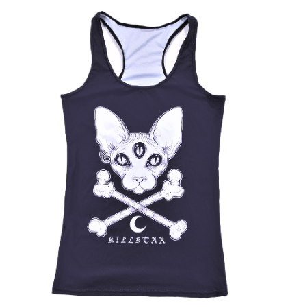 Summer Dress for Women with Cartoon Three-Eyed Design