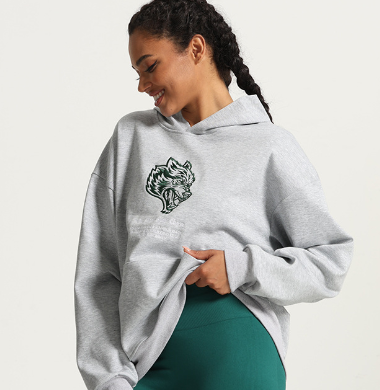 Women's Retro Fleece Print Hoodie for Street Style | Streetwear