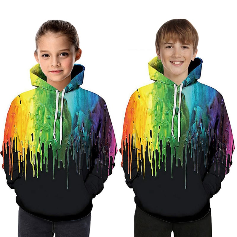 Digital Printed Hooded Sweater for Children