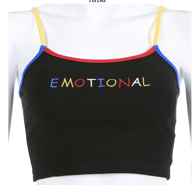 2020 Spring European Style Embroidered Camisole Top