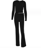ChicComfort High-Waist Hoodie & Pants Set | Streetwear