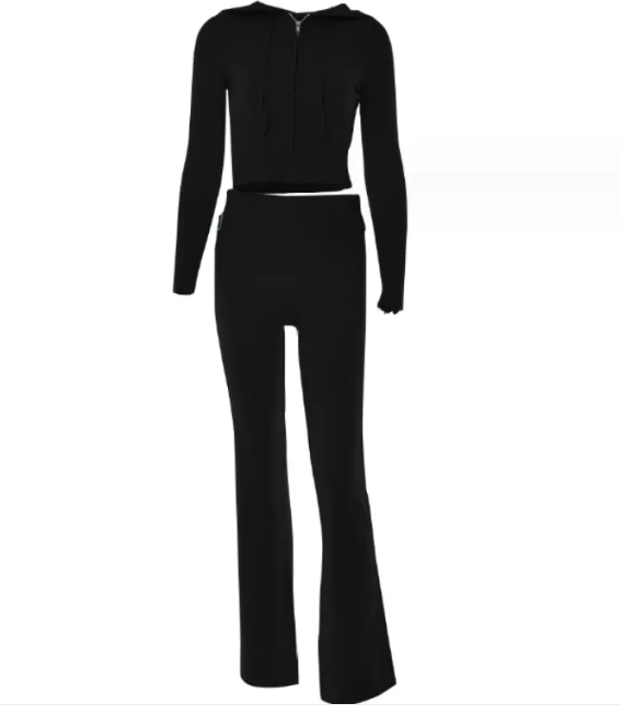 ChicComfort High-Waist Hoodie & Pants Set | Streetwear