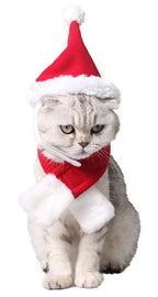 Christmas Pet Outfit for Cats Set