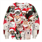Christmas Print Crew Neck Sweatshirt | Streetwear | Faith Streetwear