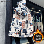 VERSMA Vintage Japanese Harajuku Hooded Trench Coat