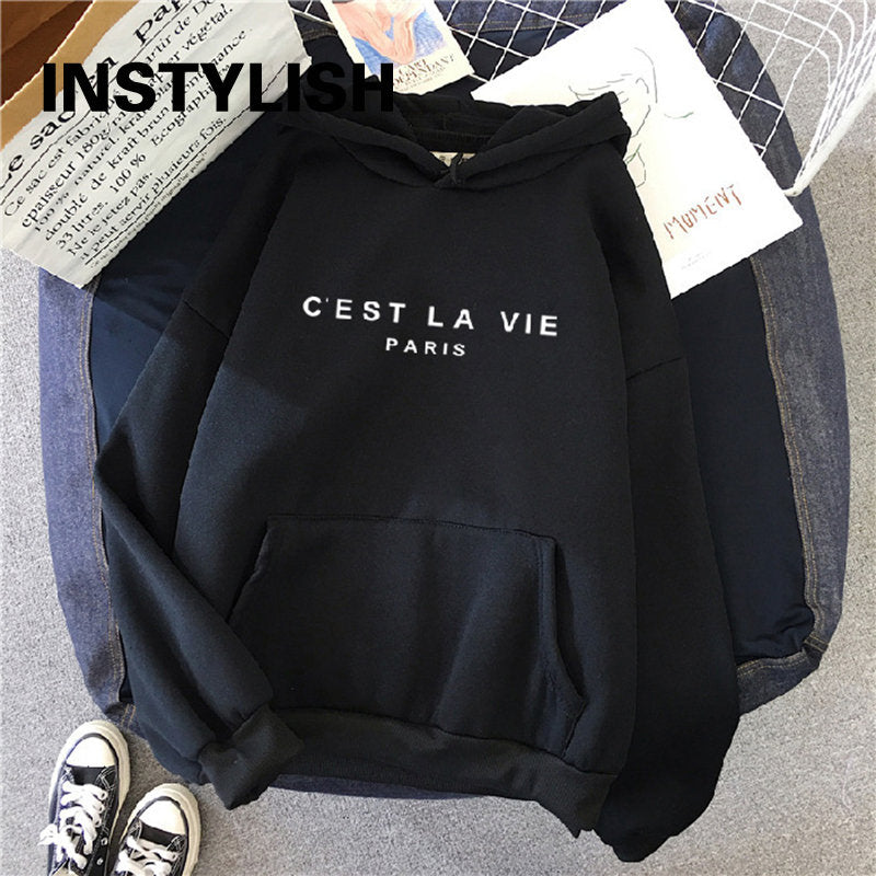 Women's Loose Print Hoodie Dress - 2023 Streetwear Top | Streetwear