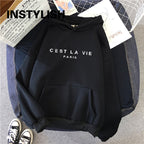 Women's Loose Print Hoodie Dress - 2023 Streetwear Top | Streetwear