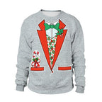 Reindeer Digital Christmas Crewneck Sweatshirt | Streetwear