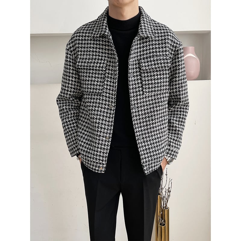 Men's Casual Loose Short Wool Coat