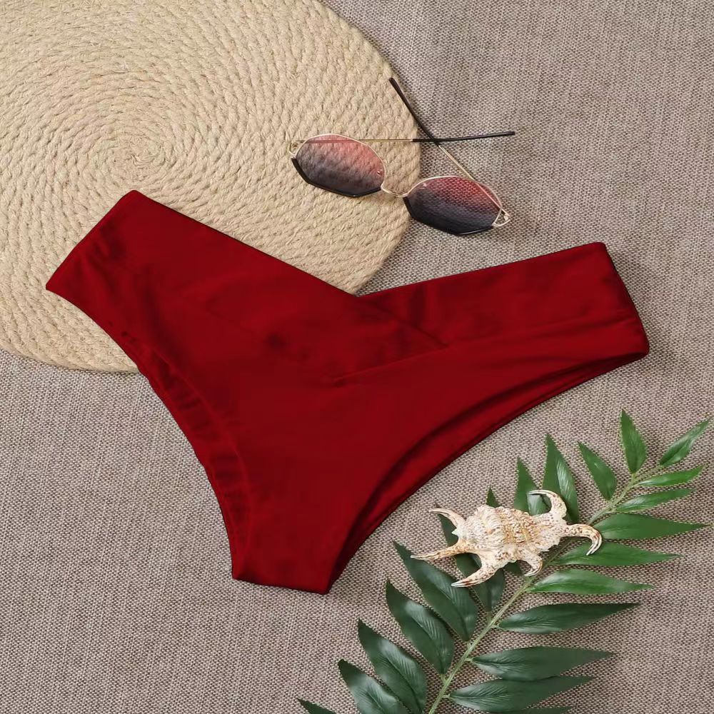 Low Waist Seamless Women's Retro Swim Bikini Shorts