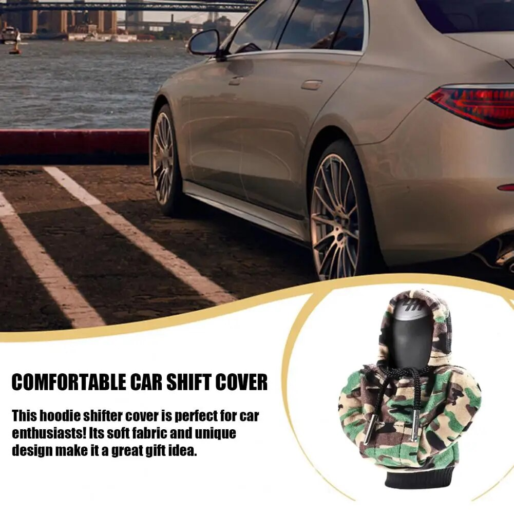 Car Gear Shift Cover Mini Hoodie Gear Shift Cover for Car Shifter Interior Trim | Streetwear
