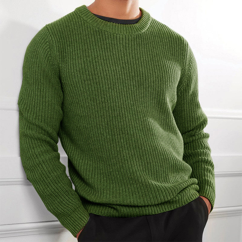 2024 Spring Men's Casual Long Sleeve Knit Sweater
