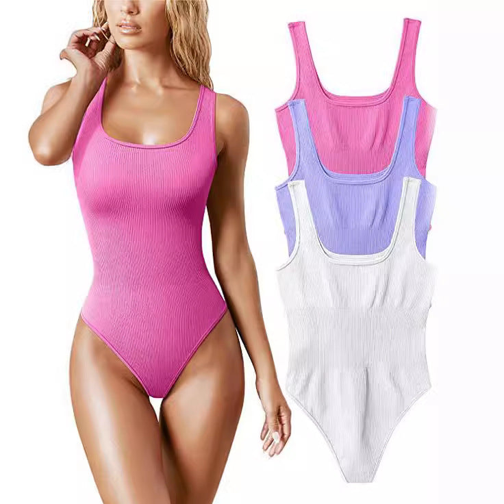 Women's Low-Cut Sleeveless Bodysuit for Cross-Border Trade