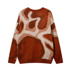 Contrast Color Couple Knitted Loose Sweater