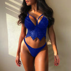 2021 Women's Temptation Lace Three-Piece Lingerie Set