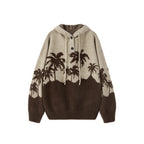 Coconut Loose Design Hooded Sweater