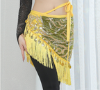 Women's Sequin Lace-up Performance Waist Scarf