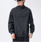 Fashion Stand-collar Fleece Long Sleeve Sweatshirt Winter Warm | Streetwear