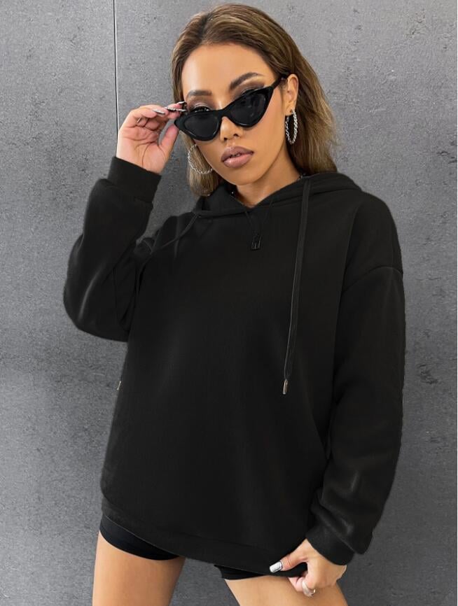 Women's Long-sleeved Solid Color Pullover Sweater | Streetwear