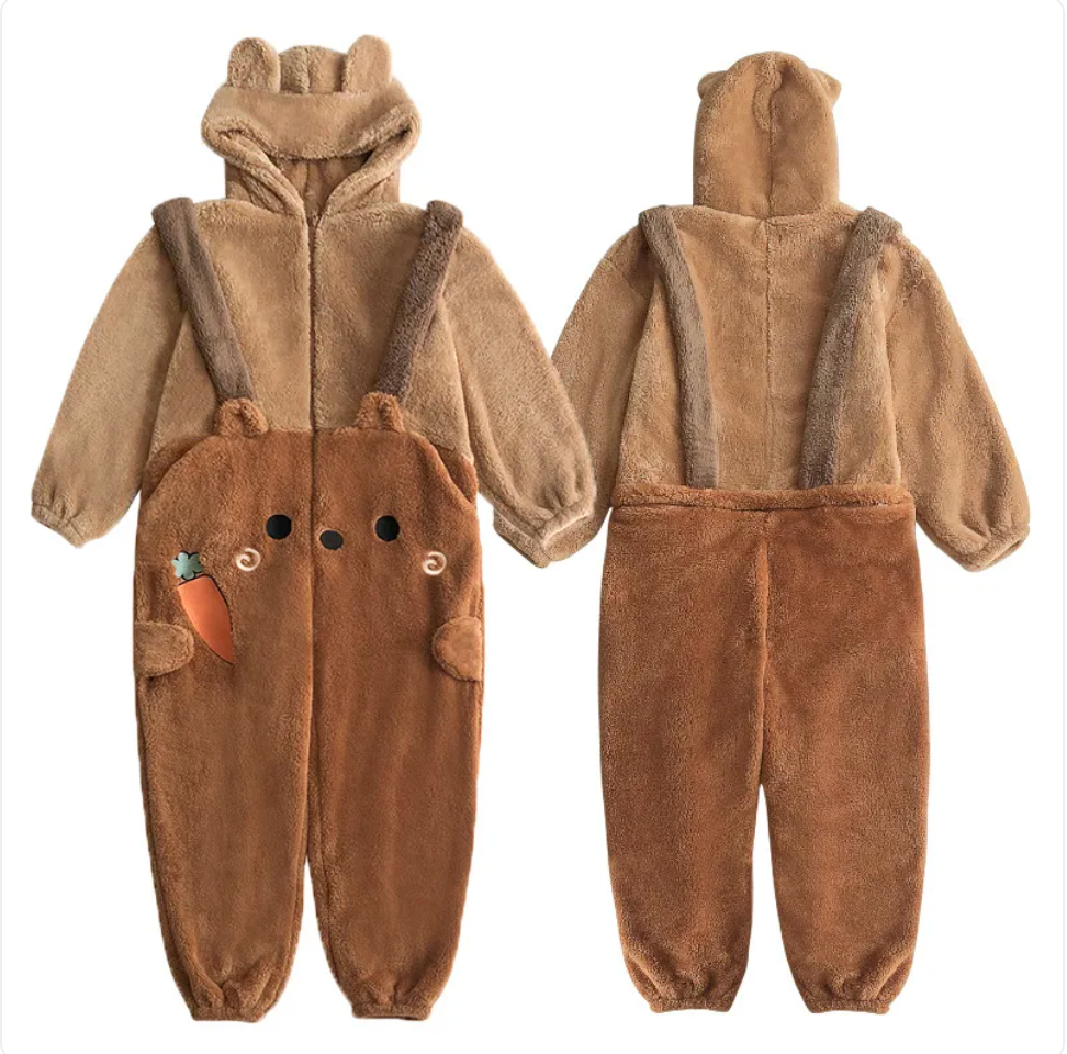 Thick Coral Fleece Cute Pajamas