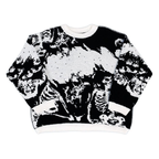 Loose Long Sleeve Jacquard Pullover Sweater Top | Streetwear
