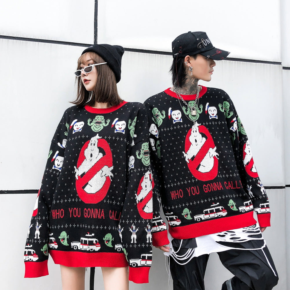 Casual Retro Hip-Hop Christmas Sweater for All