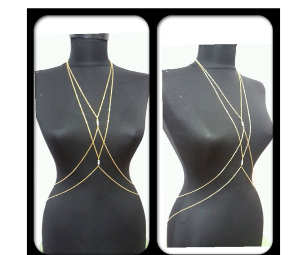 Layered Cross Body and Waist Chain