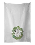 Dalmatian Christmas Wreath Kitchen Towel Set of 2