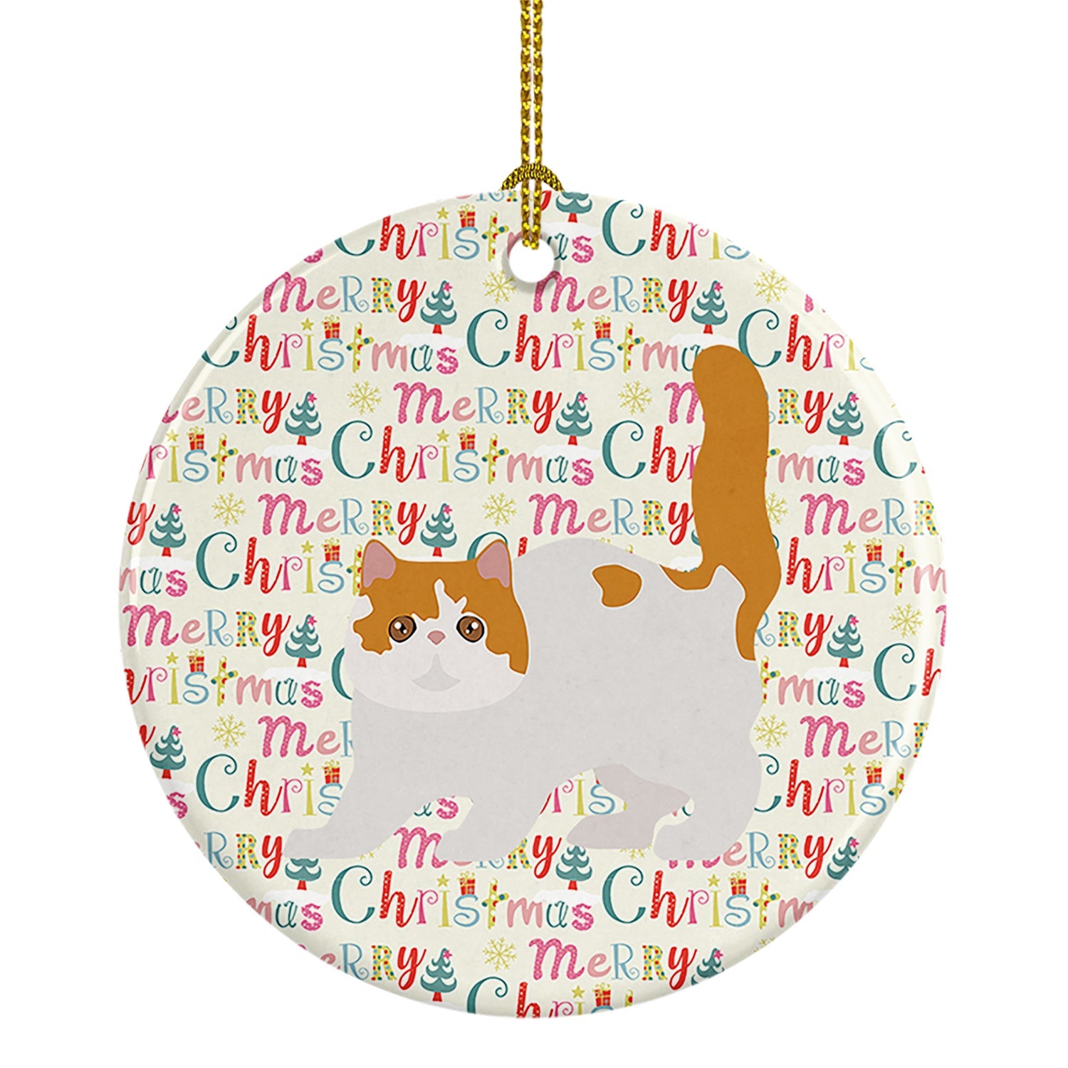 Exotic Shorthair #4 Cat Christmas Ceramic Ornament
