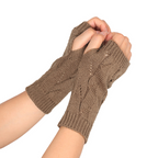 Women's Knit & Lace Acrylic Gloves
