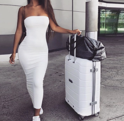 Sexy Strapless Bodycon Dress for Nightclubs