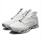 Versatile Knife-Edge White Knit Shoes | Footwear