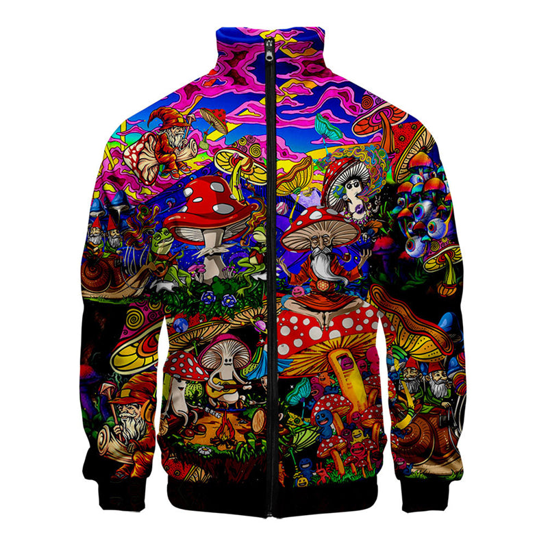 Casual Zip Up Jacket and Long Sleeve Tops for Men/Women