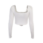 Meqeiss Women's Gray Corset Summer Streetwear Top