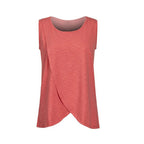 European American Round Neck Sleeveless Maternity Dress