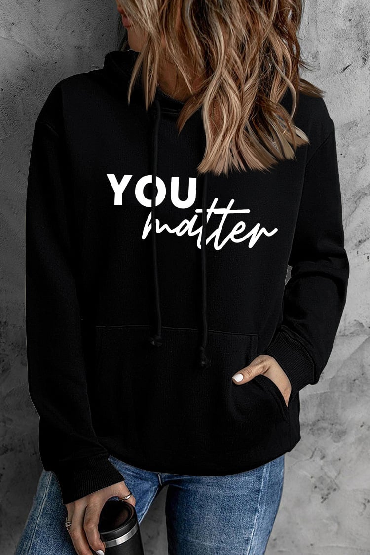 Women's Hooded Pullover with Front and Back Print | Streetwear
