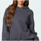 Fleece Hoodie and Casual Sports Suit Set for Plus Sizes | Streetwear
